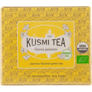 Kusmi Теа, Jasmine, 20 пак. х 2 г, Чай Кусмі Ті, Жасмин, зелений