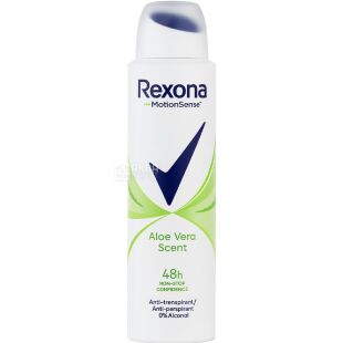 Rexona Motionsense, 150 мл, Дезодорант-антиперспірант, Алое вера, Спрей