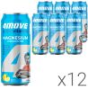 4MOVE Active Vitamin Magne + B6, Упаковка 12 шт. х 0,5 л, Напій газований вітамінізований з Магнієм, Цитрусвий, ж/б