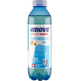 4MOVE Vitamin Water Magnesium + Vitamins B6, 0,556 л, Вода вітамінізована з Магнієм, Цитруси