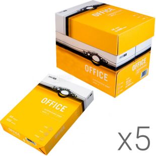 Smart Line Office, 500 листів, Упаковка 5 шт., Смарт Лайн, Папір білий офісний, А4, клас С, 80 г/м2