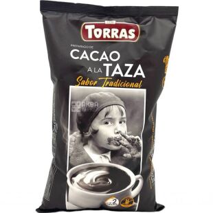 Torras, A La Taza, 1 кг, Горячий шоколад, 24% какао, низкокалорийный