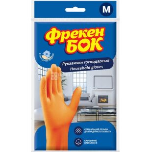 Фрекен Бок, 1 пара, Розмір M, Рукавички господарські універсальні, в асортименті