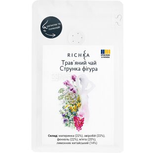 Richka, 50 г, Травяной чай Стройная фигура Ричка