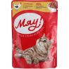 Мяу! 85 г, Влажный корм для взрослых котов, с курицей