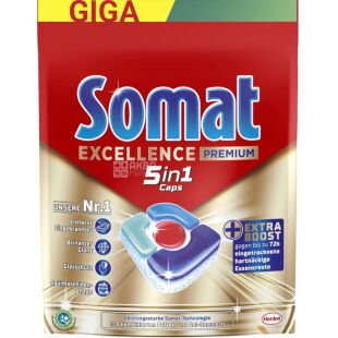 Somat Excellence, 54 шт., Таблетки для посудомийної машини Сомат
