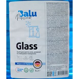 Balu, Glass, 5 л, Средство для мытья стекол, зеркал, глянцевых поверхностей, ПЭТ