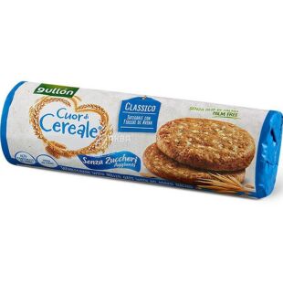 Gullon, tube Cuor di Cereale, 280 г, Гуллон, Печиво класичне, злакове, без цукру