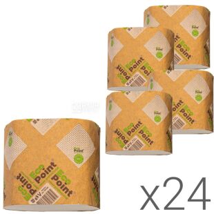 Mirus, Упаковка 24 шт. по 300 арк., Туалетний папір Мірус, Листовий, 2-х шаровий, 110 х 200 мм