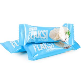 Roshen Flaksi Coconut, 500 г, Цукерки з вафельними вівсяними пластівцями та кокосом Рошен