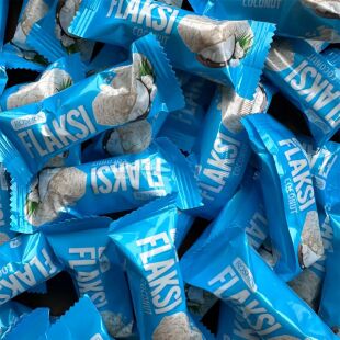 Roshen Flaksi Coconut, 500 г, Конфеты с вафельными овсяными хлопьями и кокосом Рошен