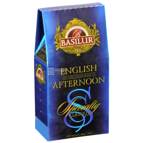 Basilur, English Afternoon, 100 г, Чай Базилур, Английский полдник, черный