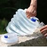ViO PE-FT 5l, Канистра пакет для воды складная с ручкой и краном, трансформер, 5 л, прозрачная