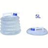 ViO PE-FT 5l, Канистра пакет для воды складная с ручкой и краном, трансформер, 5 л, прозрачная