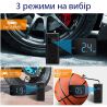 Портативний акумуляторний насос для шин 5V, чорний, 6500 мА