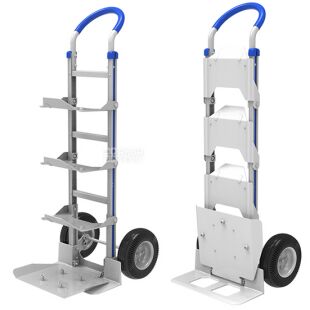ViO HT-6BA, Two-wheeled trolley with handles and platform for moving bottles, aluminum, up to 200 kg