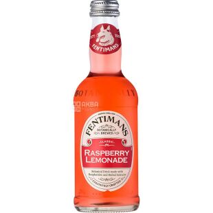 Fentimans Sparkling Raspberry, 0,275 л, Напій газований Лимонад Малина з екстрактом трав Фентіманс, скло