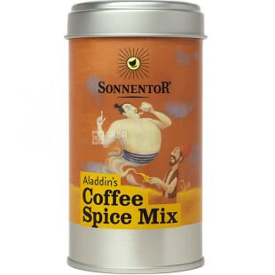Sonnentor, Суміш спецій для кави Аладін органічна, 35 г