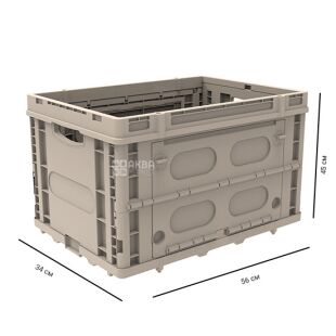 ViO FB-PS, Ящик пластиковий з ручками, складной, до 25 кг, 56х45х34 см