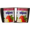Alpro Strawberry-Banana and Peach-Pear, 4 шт. х 125 г, Йогурт соевый Клубника-Банан и Персик-Груша, с витаминами, стакан, 2.1%