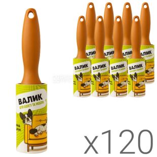 Clever, Упаковка 120 шт., Валик для чищення одягу та меблів, 4,2 м, 30 аркушів