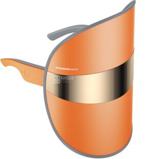 TOUCHBeauty TB-2386, Косметологічна LED-маска зі світлодіодною терапією для догляду за шкірою обличчя Тач Б'юті, помаранчева