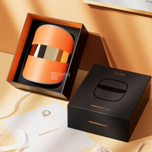 TOUCHBeauty TB-2386, Косметологічна LED-маска зі світлодіодною терапією для догляду за шкірою обличчя Тач Б'юті, помаранчева