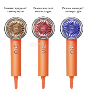 TOUCHBeauty TB-2393, Фен с ионизацией и защитой волос Тач Бьюти, оранжевый