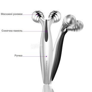 TOUCHBeauty TB-1682, Массажный роллер для подтяжки лица и тела с микротоками Тач Бьюти