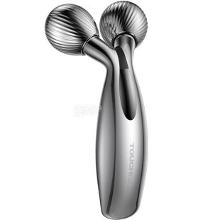 TOUCHBeauty TB-2092, Массажный роллер для подтяжки лица и тела с микротоками Тач Бьюти, серебристый