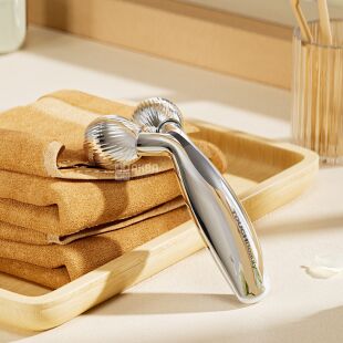 TOUCHBeauty TB-2092, Масажний ролер для підтяжки обличчя та тіла з мікрострумами Тач Б'юті, сріблястий