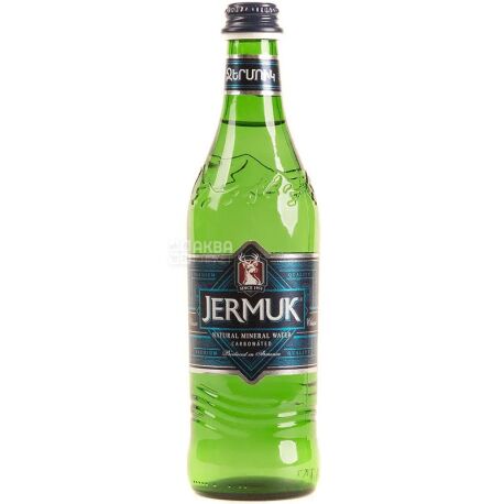 Джермук, 0,5 л, Вода минеральная сильногазированная, стекло