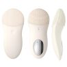 TOUCHBeauty TB-1788, Силіконова щітка для очищення обличчя з вібрацією Тач Б'юті, айворі