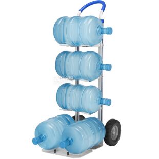 ViO HT-6BA, Двоколісний візок з ручками та платформою для переміщення бутлів, алюмінієвий, до 200 кг