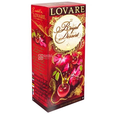 Lovare, 60 г, Чай Ловаре, Королевский десерт, Каркаде