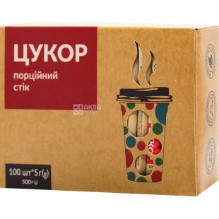 Саркара, 100 стиков х 5 г, Сахар порционный, свекольный, белый, 500 г