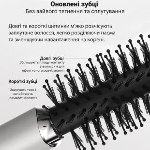 TOUCHBeauty TB-1758, Расческа-браш для волос с ионизацией Тач Бьюти, белая