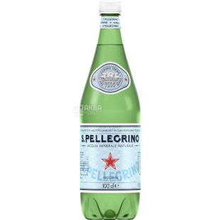 San Pellegrino, 1 л, Сан Пеллегрино, Вода минеральная газированная, ПЭТ
