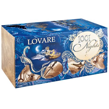 Lovare, 1001 nights, 24 пак., Чай Ловаре,1001 ночь, Смесь черного и зеленого