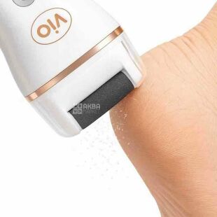 ViO CR2, Пемза электрическая роликовая для ног ВиО, с насадками, аккумуляторная