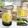 Ручной слайсер для овощей и фруктов со сменными насадками, D 6,5 см