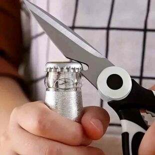 Багатофункціональні кухонні ножиці, 21х9 см, чорні