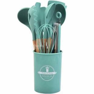 Набір кухонного приладдя з антипригарним покриттям, 12 предметів, термостійкий, тіфані