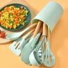Набір кухонного приладдя з антипригарним покриттям, 12 предметів, термостійкий, тіфані