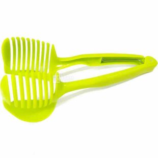 Кухонний тримач для безпечної нарізки фруктів та овочів, салатовий