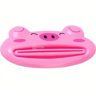 Витискач для зубної пасти Рожева Свинка, пластиковий