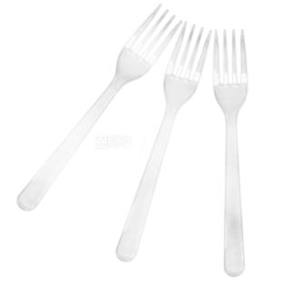 LUX, Вилка міцна, прозора, 10 шт.