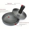 Пресс для бургеров и котлет, алюминиевый, D 11,5 см