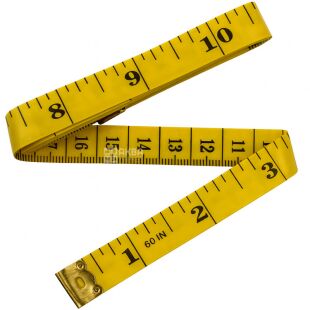 Вимірювальна стрічка, 1,5 м, в асортименті