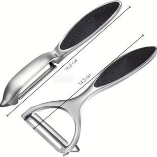 Набір металевих овочечисток з ергономічною ручкою